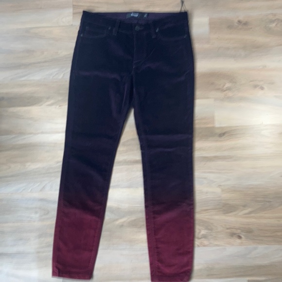 Hudson Jeans ombré velvet NICO mid rise super skinny ankle size 27 - Picture 3 of 14